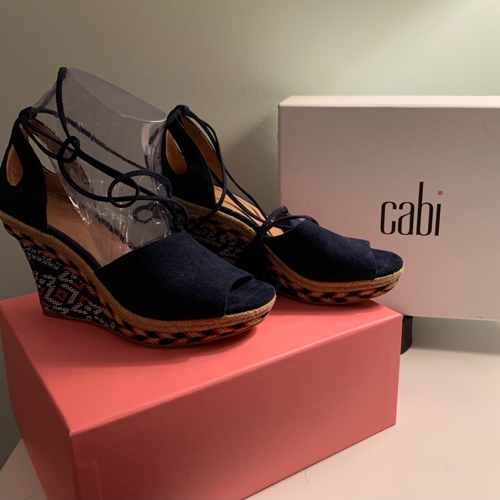 Wedge lace up sandal